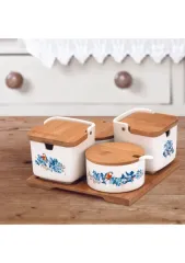 Korkmaz Natura 13 Parça Blue Baharatlık Takımı