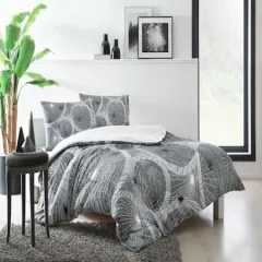 Taç Sparkle Çift Kişilik Gri Nevresim Takımı