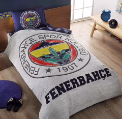 Taç Fenerbahçe Grey Lisanslı Tek Kişilik Nevresim Takımı