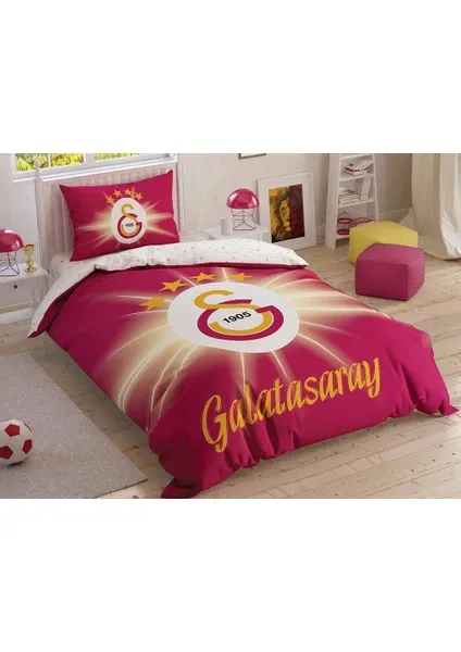 Taç Galatasaray Light Glow Tek Kişilik Lisanslı Nevresim Takımı