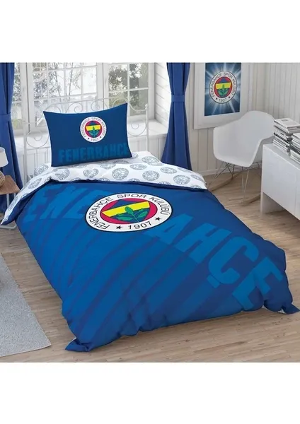 Taç Fenerbahçe Lacivert Logo Tek Kişilik Lisanslı Nevresim Takımı