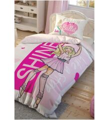 Taç Lisanslı Tek Kişilik Nevresim Takımı - Barbie Ballet