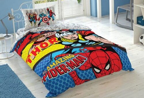 Taç Marvel Comics Tek Kişilik Nevresim Takımı
